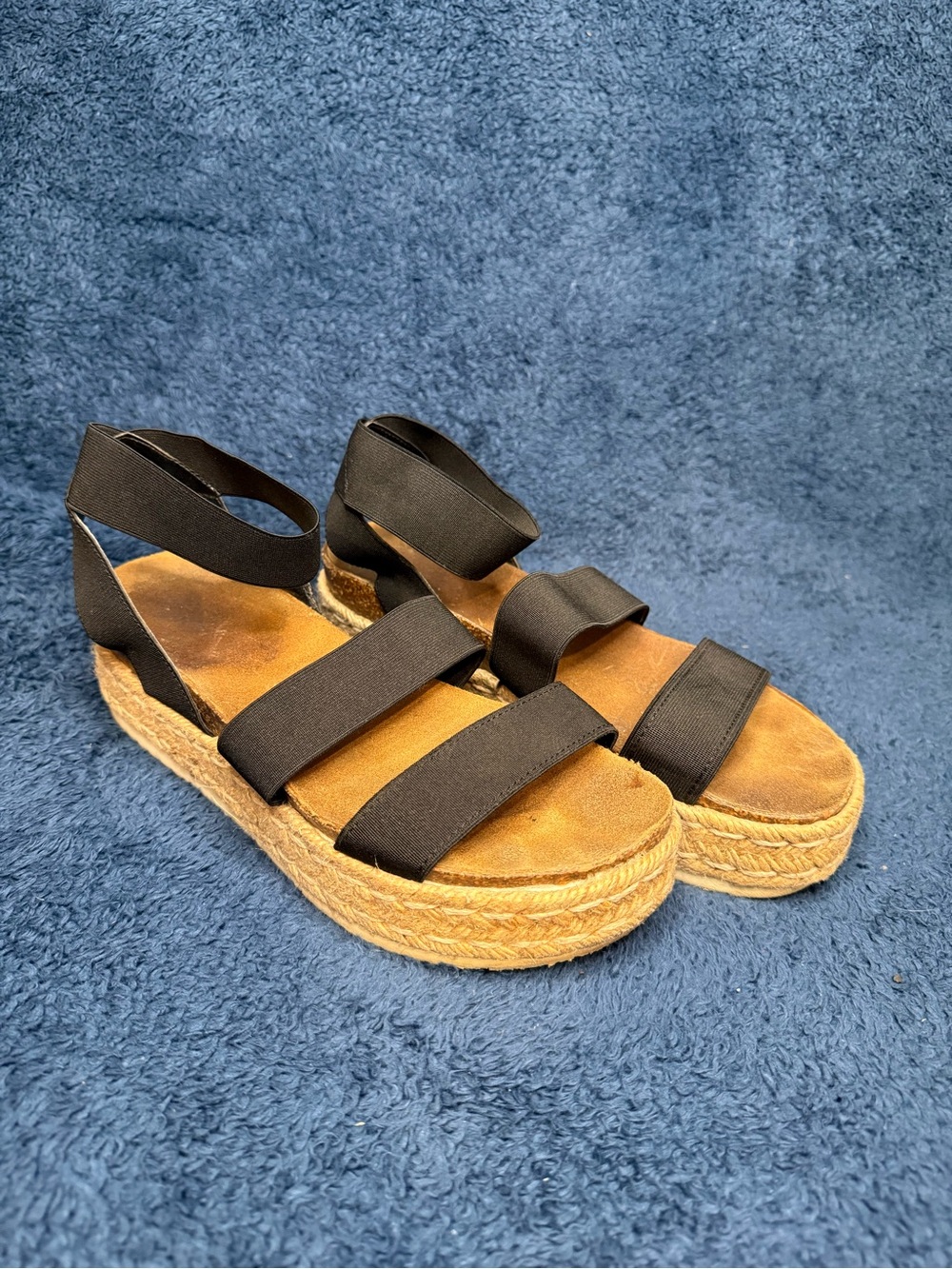Black Kimmie Steve Madden Platform Sandals